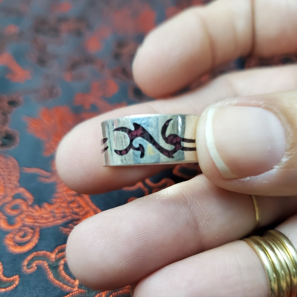 Solid Sterling Silver Ring Size 7.25